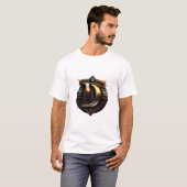 ヴィンテージ ゴールドレター "D" Tシャツ (正面フル)