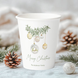 ヴィンテージ ゴールド オーナメント クリスマス 紙コップ