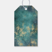 ヴィンテージ ゴールド ジェムストーン キー ギフトタグ (裏面)