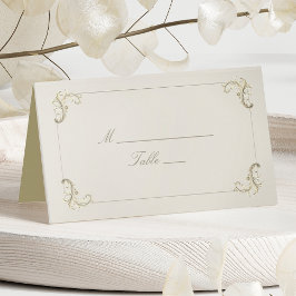 ヴィンテージ ゴールド バロック 結婚式 プレイスカード
