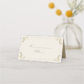 ヴィンテージ ゴールド バロック 結婚式 プレイスカード (正面)