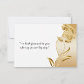 ヴィンテージ ゴールド フラワー スワール RSVP (裏面)