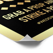 ヴィンテージ ゴールド マーキーレター ウェディング フォトブース ポスター (角)