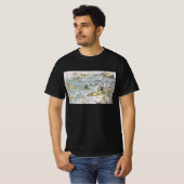 ヴィンテージ サイエンスフィクション 空想の自動車、タクシー Tシャツ (正面フル)