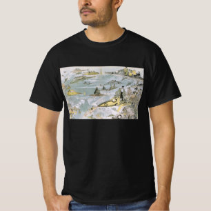 ヴィンテージ サイエンスフィクション 空想の自動車、タクシー Tシャツ