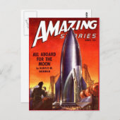 ヴィンテージ サイエンス フィクション アート ポストカード (正面/裏面)