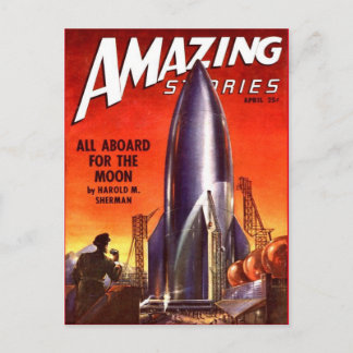 ヴィンテージ サイエンス フィクション アート ポストカード