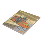 ヴィンテージ サイエンス フィクション エアプレーン ヘリコプター リモ タイル (側面)