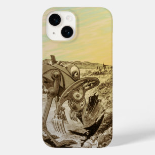 ヴィンテージ サイエンス フィクション エイリアンの惑星建設 Case-Mate iPhone 14ケース