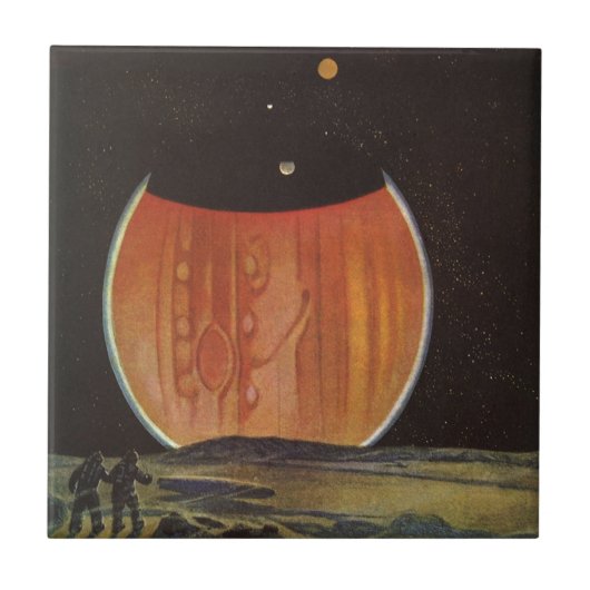 ヴィンテージ サイエンス フィクション、ガニメデの宇宙飛行士 タイル (正面)