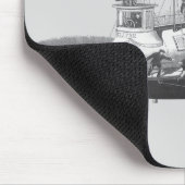 ヴィンテージ サイエンス フィクション スチームパンク飛行船 エクリプス マウスパッド (コーナー)