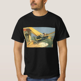 ヴィンテージ サイエンス・フィクション スチームパンク コンバーチブルカー Tシャツ