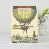 ヴィンテージ サイエンス フィクション ホット エア バルーン ディリジブル 招待状 (スタンド正面)