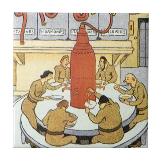 ヴィンテージ サイエンス フィクション、ラボラトリー サイエンティスト イート タイル (正面)