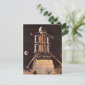 ヴィンテージ サイエンス フィクション ロケットが惑星を離陸 (スタンド正面)