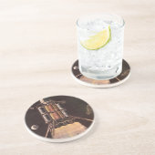 ヴィンテージ サイエンス フィクション ロケットが惑星を離陸 コースター (側面)