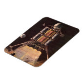 ヴィンテージ サイエンス フィクション ロケットが惑星を離陸 マグネット (左側)