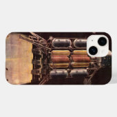 ヴィンテージ サイエンス フィクション ロケットが惑星を離陸 Case-Mate iPhoneケース (裏面 (横))