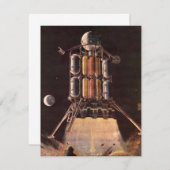 ヴィンテージ サイエンス フィクション ロケット 惑星発射 (正面/裏面)