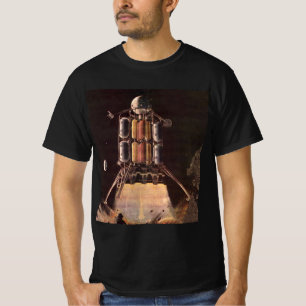ヴィンテージ サイエンス フィクション ロケット 発射 プラネット Tシャツ