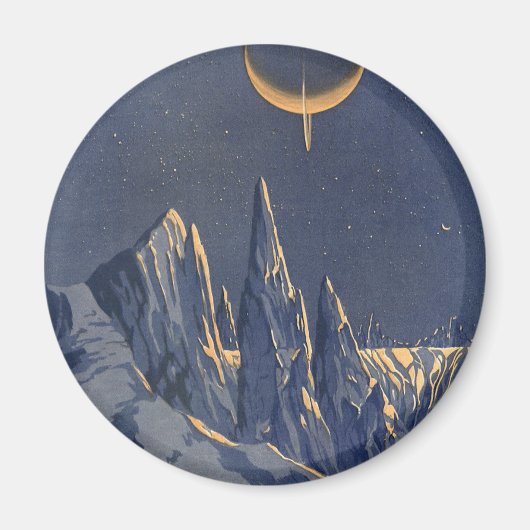 ヴィンテージ サイエンス フィクション、 三日月雪惑星 マグネット (正面)