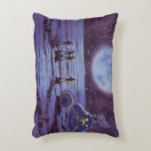 ヴィンテージ サイエンス フィクション 地球 ローバー エイリアン on 月 アクセントクッション (正面(垂直))