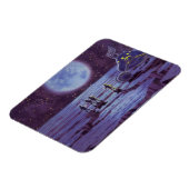 ヴィンテージ サイエンス フィクション 地球 ローバー エイリアン on 月 マグネット (左側)