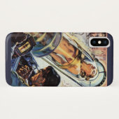 ヴィンテージ サイエンス フィクション 女性実験 Case-Mate iPhoneケース (裏面(横))
