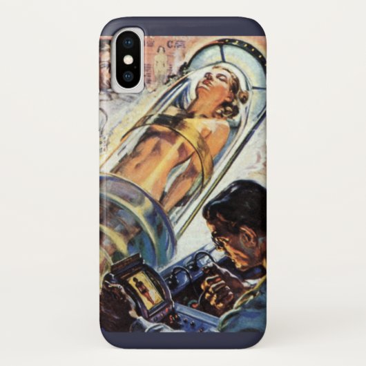ヴィンテージ サイエンス フィクション 女性実験 Case-Mate iPhoneケース (裏面)