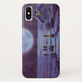 ヴィンテージ サイエンス フィクション 宇宙人 月面着陸 Case-Mate iPhoneケース (裏面)