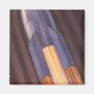 ヴィンテージ サイエンス フィクション 宇宙船 ロケット マグネット