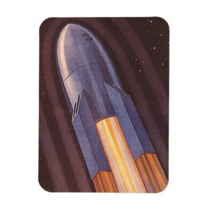 ヴィンテージ サイエンス フィクション 宇宙船 ロケット マグネット
