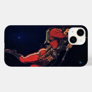 ヴィンテージ サイエンス フィクション 宇宙飛行士が宇宙空間に Case-Mate iPhone 14ケース