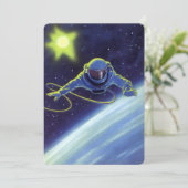 ヴィンテージ サイエンス フィクション 宇宙飛行士が宇宙遊泳 (スタンド正面)