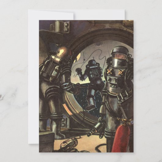 ヴィンテージ サイエンス フィクション 宇宙飛行士たちの宇宙遊泳 (正面)