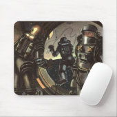 ヴィンテージ サイエンス フィクション 宇宙飛行士の宇宙遊泳 マウスパッド (マウス)