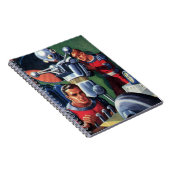 ヴィンテージ サイエンス フィクション 宇宙飛行士 ロボットを修理する ノートブック (右側)