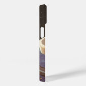 ヴィンテージ サイエンス フィクション、惑星を周回する宇宙ステーション Case-Mate iPhoneケース (裏面 / 右)