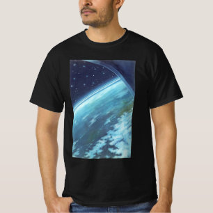 ヴィンテージ サイエンス フィクション、星空の下の地球 Tシャツ