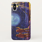 ヴィンテージ サイエンス フィクション 月のサイエンス フィクション宇宙飛行士 Case-Mate iPhoneケース (裏面)