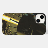 ヴィンテージ サイエンス フィクション、月へのロケット着陸 Case-Mate iPhoneケース (裏面 (横))