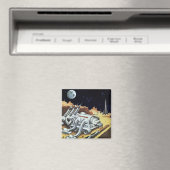 ヴィンテージ サイエンス フィクション、月面の宇宙ステーション マグネット (インサイチュ (食洗機))