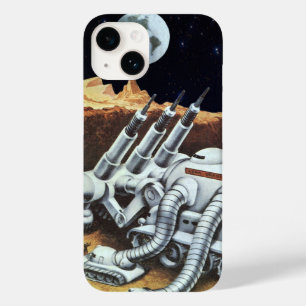 ヴィンテージ サイエンス フィクション、月面の宇宙ステーション Case-Mate iPhone 14ケース