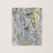 ヴィンテージ サイエンス フィクション 未来の自動車、タクシー ジグソーパズル (縦)