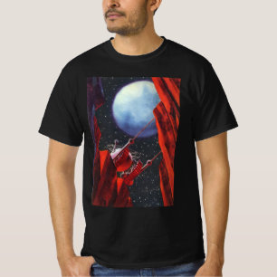 ヴィンテージ サイエンス フィクション、渓谷 宇宙 ムーンローバー Tシャツ