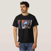 ヴィンテージ サイエンス フィクション 異星人と外国惑星 Tシャツ (正面フル)