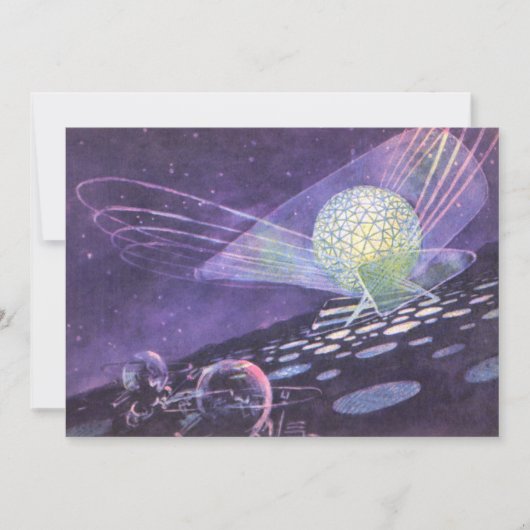 ヴィンテージ サイエンス フィクション、異星人と発光するオーブ (正面)