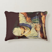 ヴィンテージ サイエンス フィクション、研究所の狂った科学者 アクセントクッション (正面)