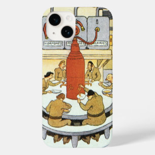 ヴィンテージ サイエンス フィクション、研究所の科学者 食事 Case-Mate iPhone 14ケース