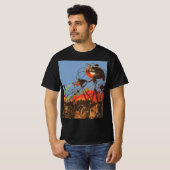 ヴィンテージ サイエンス・フィクション H.G.ウェルズ『宇宙戦争』 Tシャツ (正面フル)